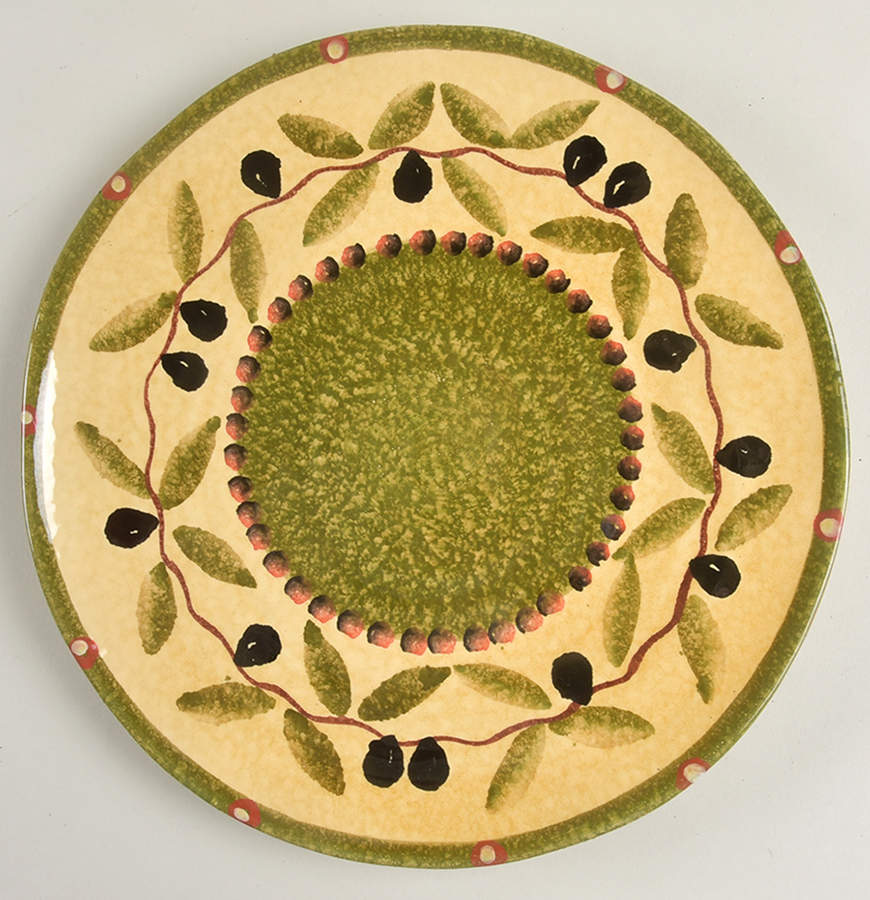Tuscan Olives Dinner Plate by Italica Ars-1