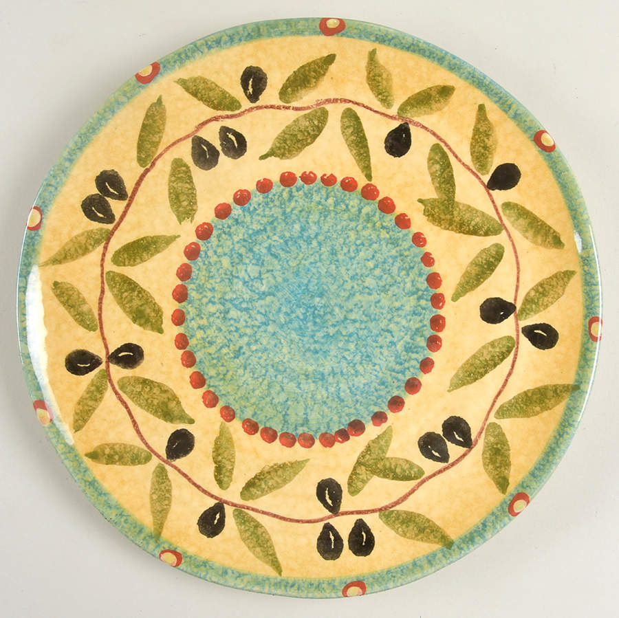 Tuscan Olives Dinner Plate by Italica Ars-1