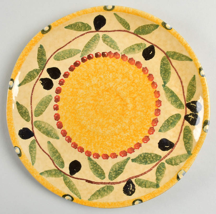 Tuscan Olives Salad Plate by Italica Ars-1