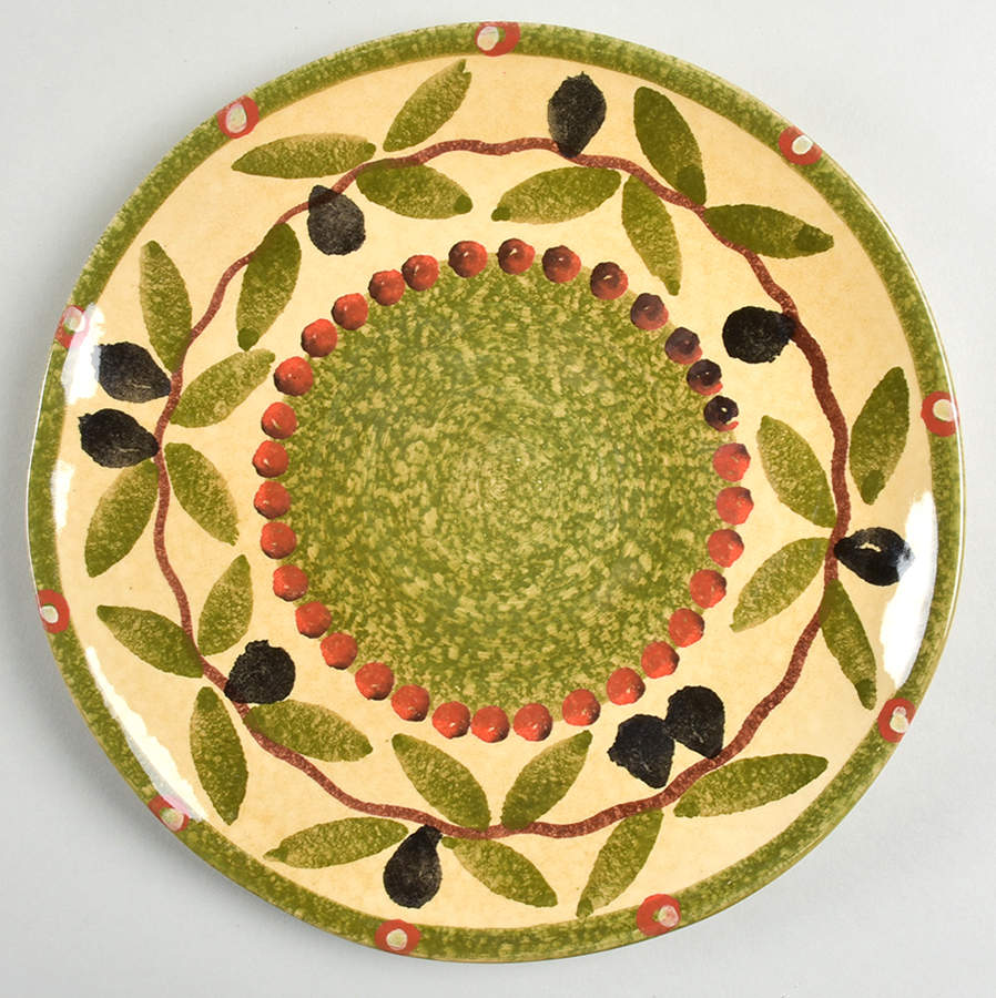 Tuscan Olives Salad Plate by Italica Ars-1