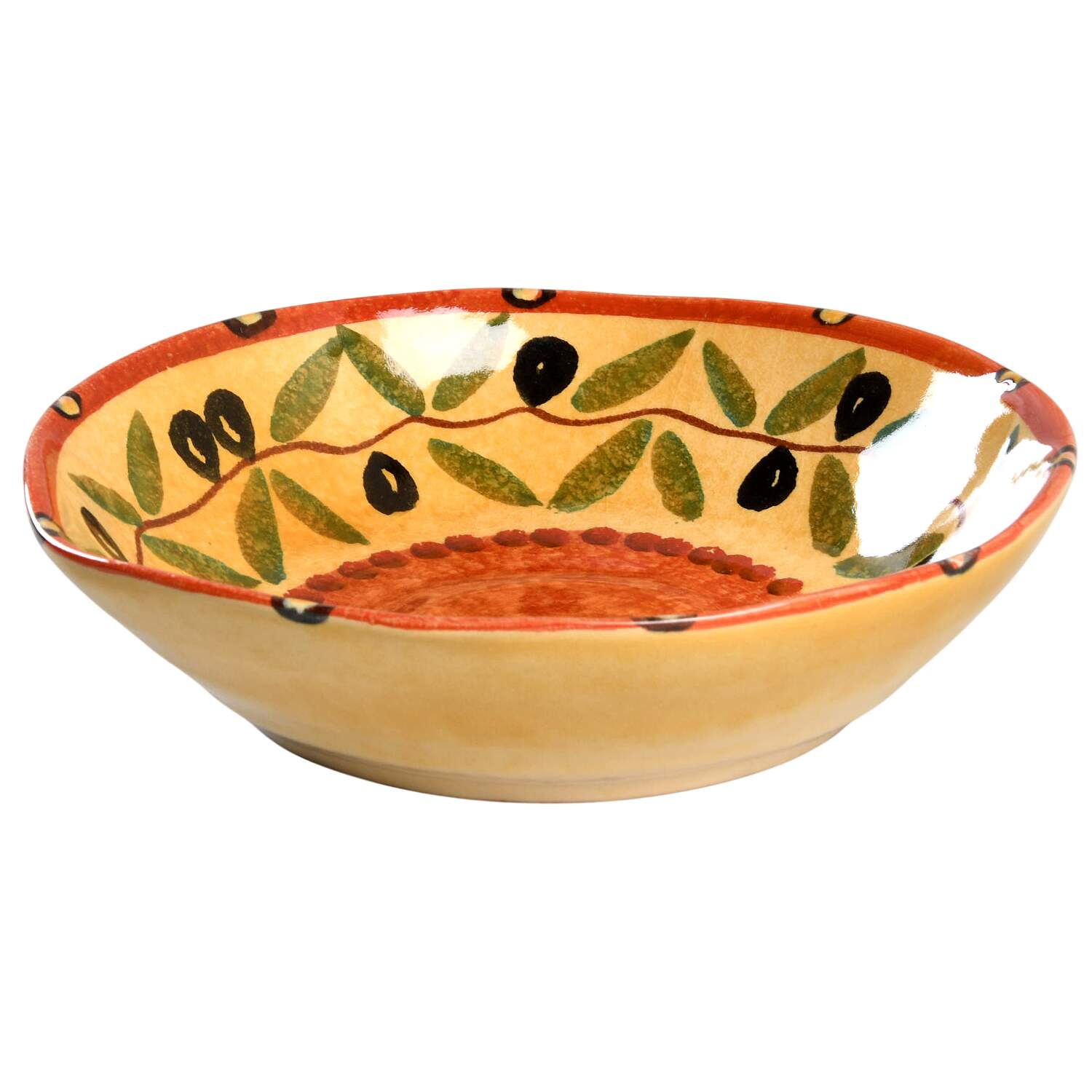 Tuscan Olives 7" Soup/Pasta Bowl by Italica Ars-1