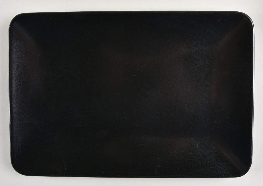 Dinera Black Rectangular Dinner Plate by Ikea China-1