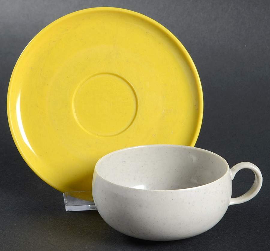 American Modern Childrens Melmac/Melamine Child's Cup & Saucer Set by Ideal Plastic-1