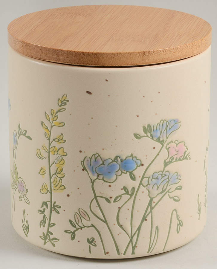 Spring Pressed Garden Small Canister & Lid by In Homestylez-1