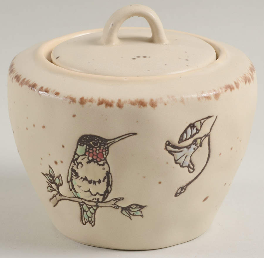 Ruby Hummingbird Sugar Bowl & Lid by In Homestylez-1