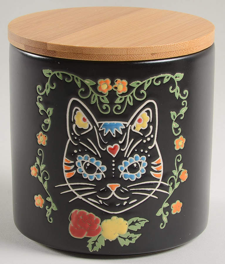 Calvin Sugar Skull-Day of the Dead 4" Canister & Lid by In Homestylez-1