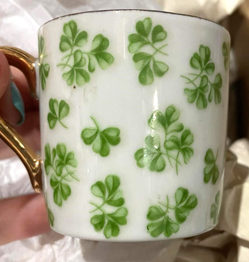 Lucky Colleen Flat Demitasse Cup & Saucer Set by Inarco (Japan)-1