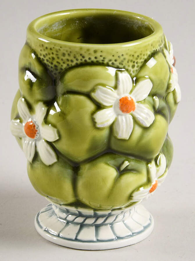 Green Apples & Daisies Glassware Juice by Inarco (Japan)-1