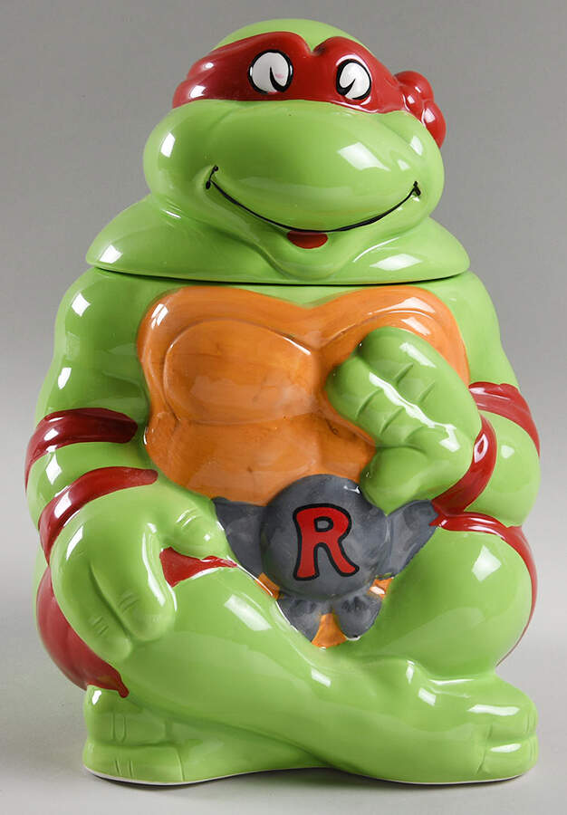 Teenage Mutant Ninja Turtles Figural Cookie Jar & Lid by International Silver-1