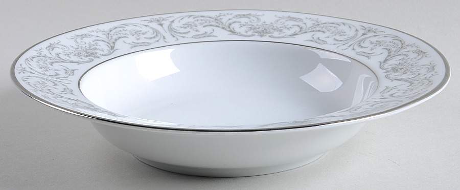 Chantilly (Platinum Trim) Rim Soup Bowl by Jaeger-1