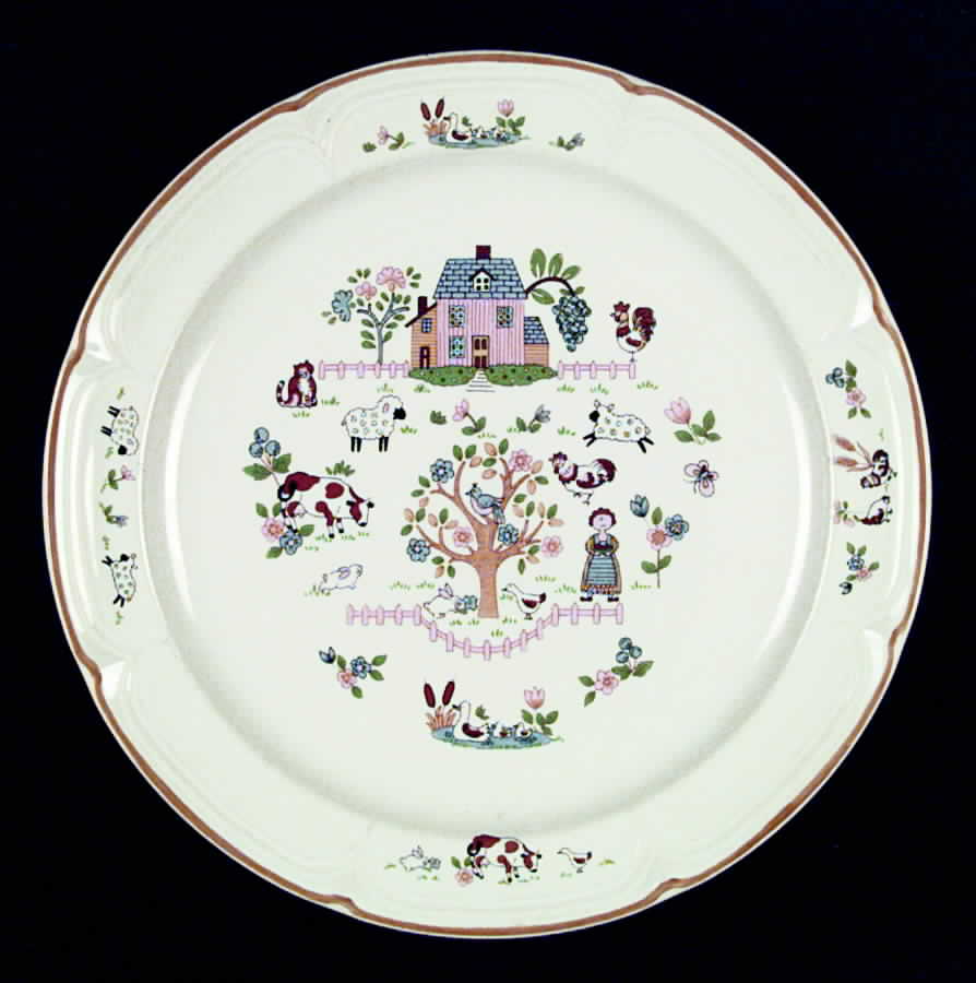 Country Home Dinner Plate by Jamestown-1