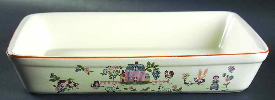 Country Home 12" Rectangular Baker by Jamestown-1