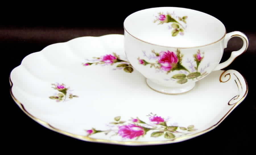 Bella Rose Snack Plate & Cup Set by ACI-1