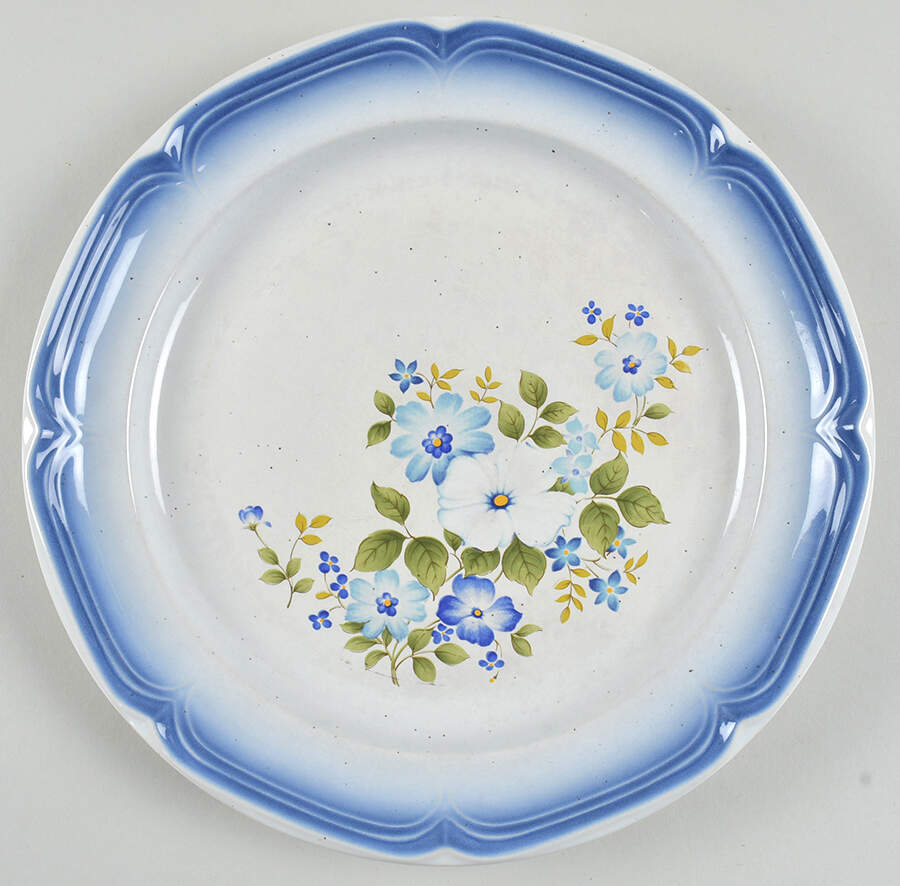 Blue Dawn (Dark Blue Edge) Dinner Plate by Japan-1