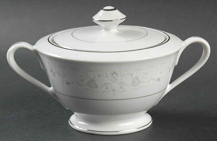 Bonwit Sugar Bowl & Lid by Fine China of Japan-1