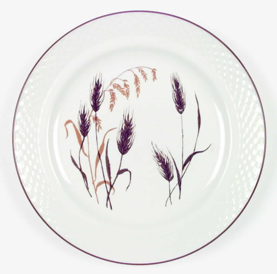 Country Wheat Dinner Plate by Japan-1