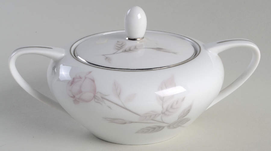 French Rose Sugar Bowl & Lid by AS Japan-1