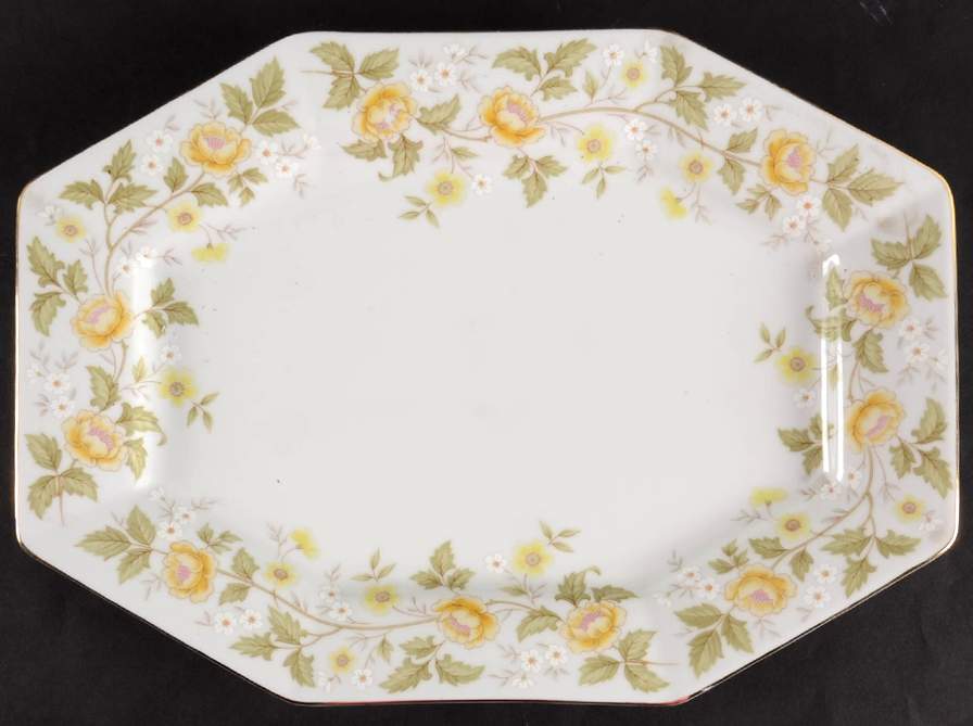 Rose Marie (Octagonal) 13" Oval Serving Platter by Octagonal Originals-1