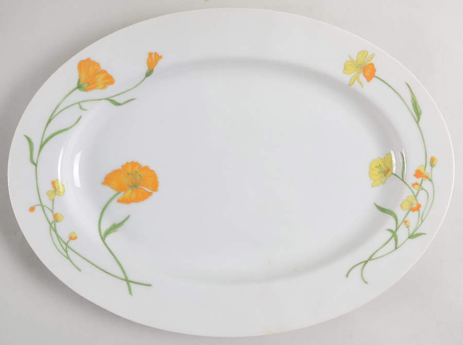 Angela 12" Oval Serving Platter by Jardin-1