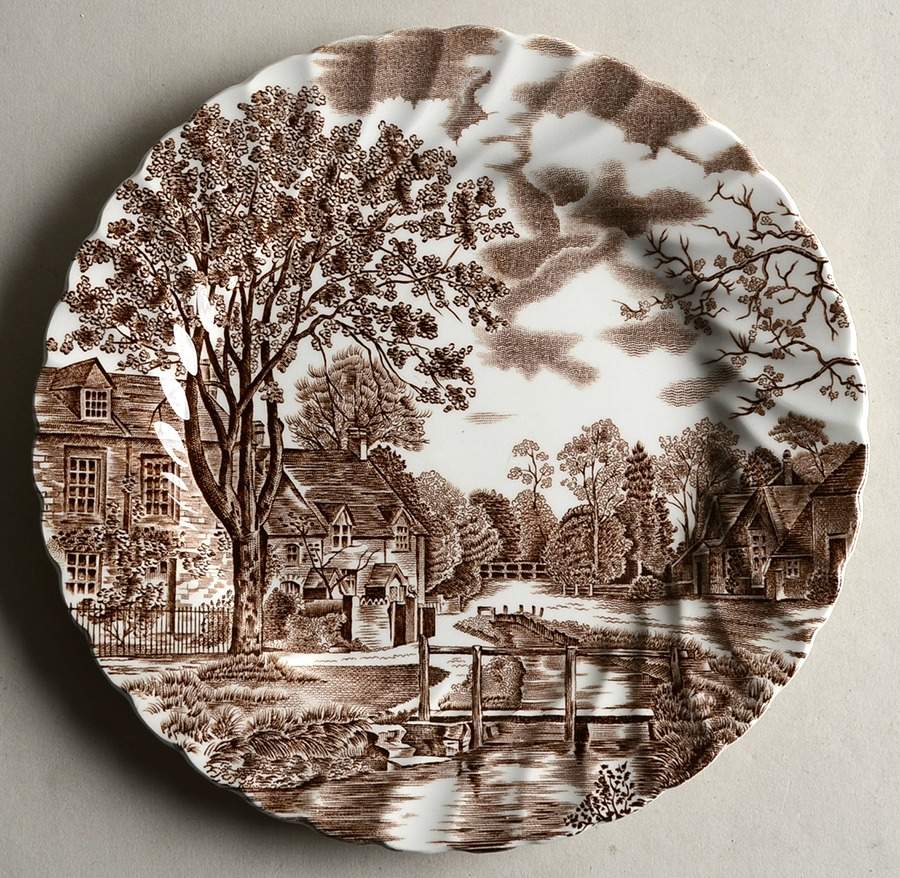 Cotswold Brown Salad Plate by Johnson Brothers-1