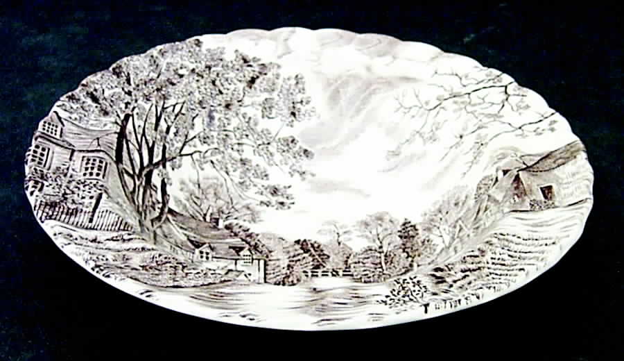Cotswold Brown Rim Fruit/Dessert (Sauce) Bowl by Johnson Brothers-1