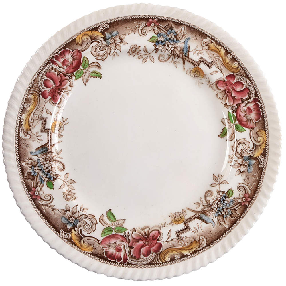 Devonshire Brown Multicolor Dinner Plate by Johnson Brothers-1