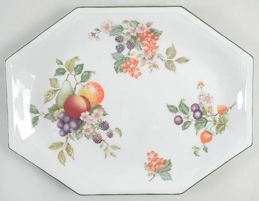 Fresh Fruit 13" Oval Serving Platter by Johnson Brothers-1