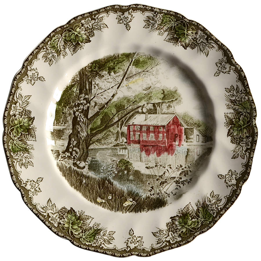 Friendly Village, The ("Made in England" Backstamp) Buffet/Dinner Plate by Johnson Brothers-1