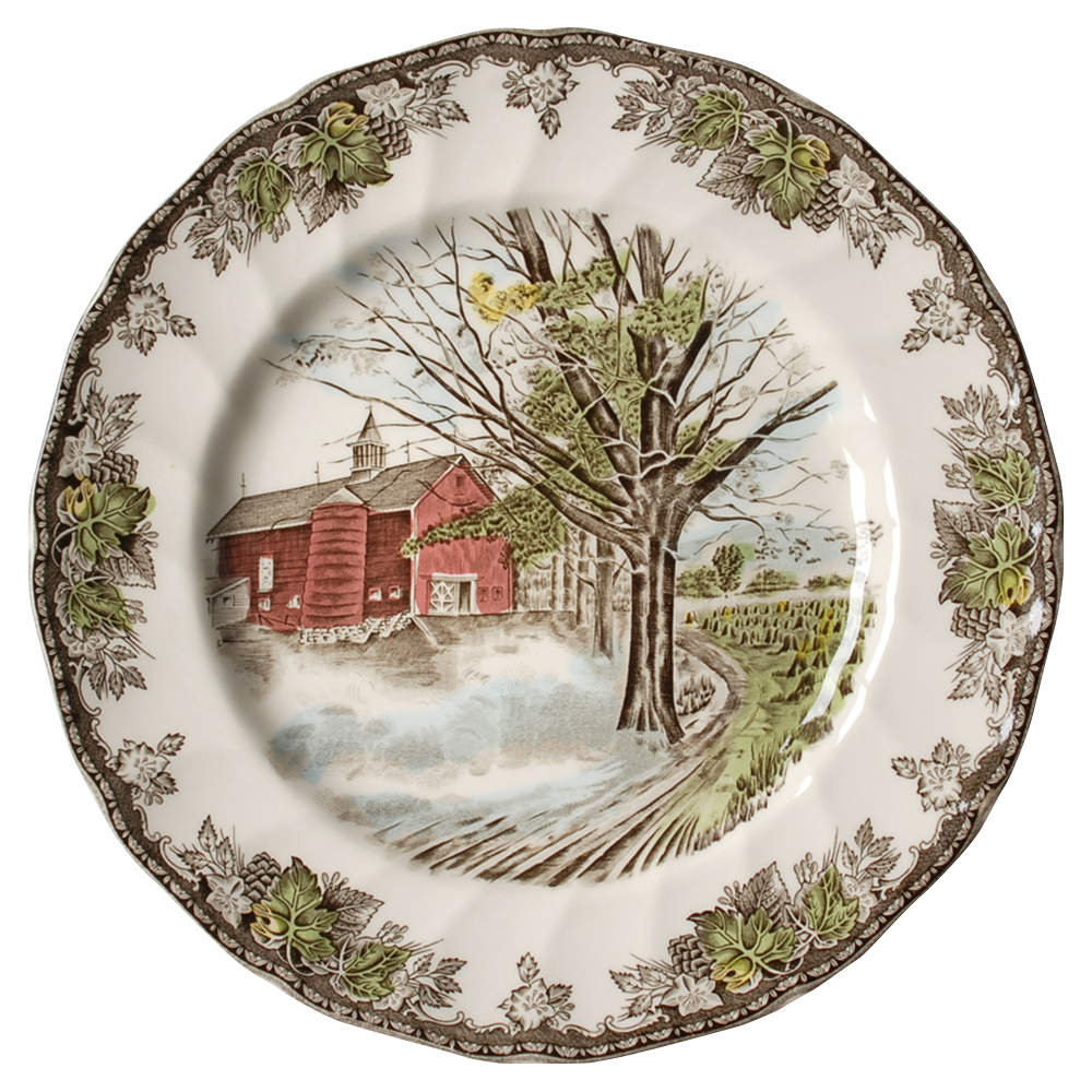 Friendly Village, The ("Made in England" Backstamp) Buffet/Dinner Plate by Johnson Brothers-1