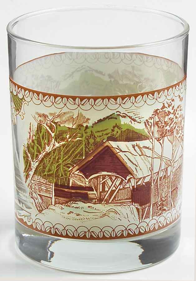 Friendly Village, The ("Made in England" Backstamp) 12 Oz Glassware Double Old Fashioned by Johnson Brothers-1