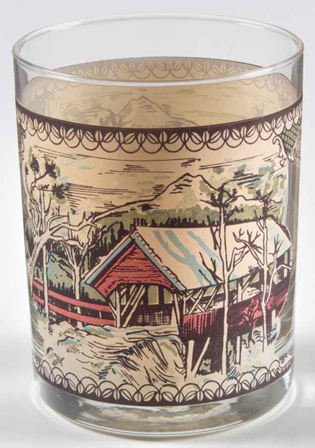 Friendly Village, The ("Made in England" Backstamp) 12 Oz Glassware Double Old Fashioned by Johnson Brothers-1
