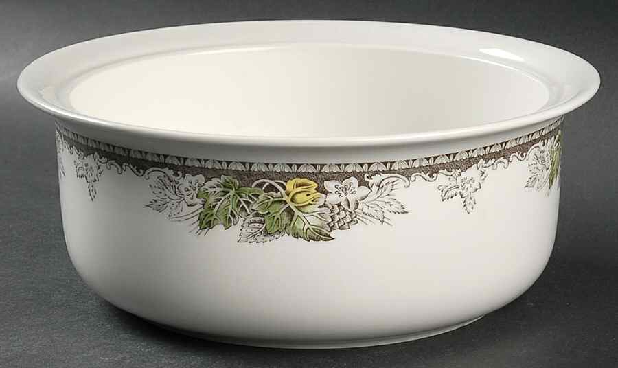 Friendly Village, The ("Made in England" Backstamp) 2 Qt Round Covered Casserole No Lid by Johnson Brothers-1