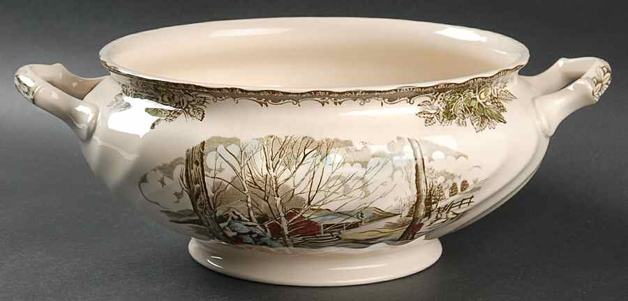 Friendly Village, The ("Made in England" Backstamp) Tureen No Lid by Johnson Brothers-1