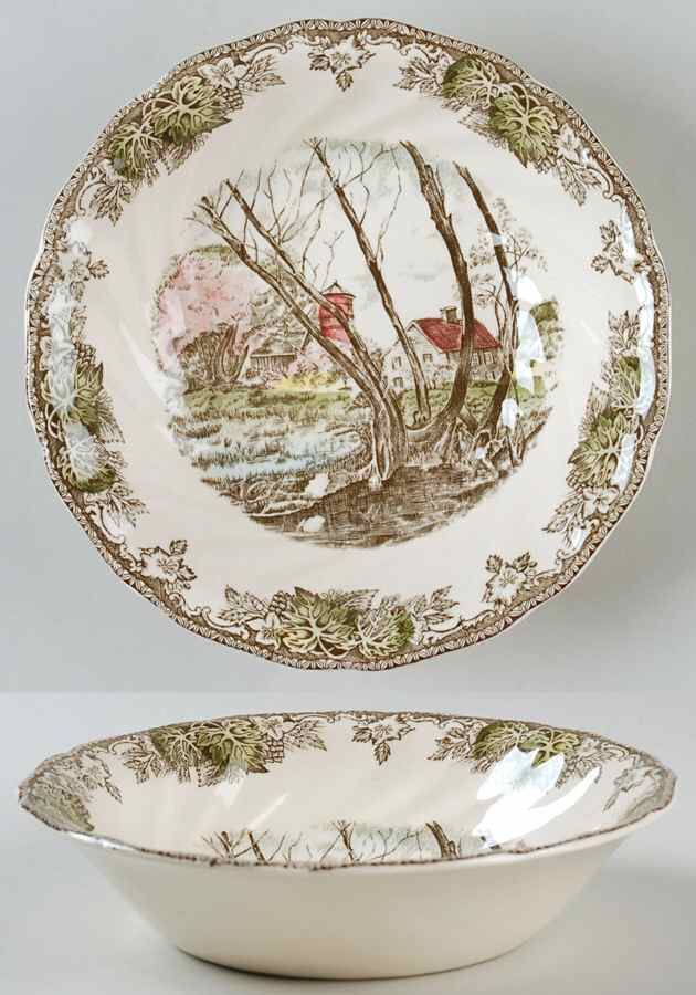 Friendly Village, The ("Made in England" Backstamp) Coupe Soup Bowl by Johnson Brothers-1