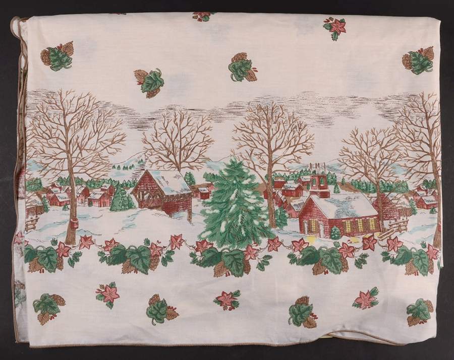Friendly Village, The ("Made in England" Backstamp) 60" x 84" Rectangular Tablecloth by Johnson Brothers-1
