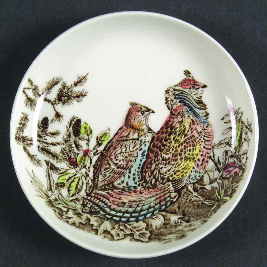 Game Birds White Coaster by Johnson Brothers-1