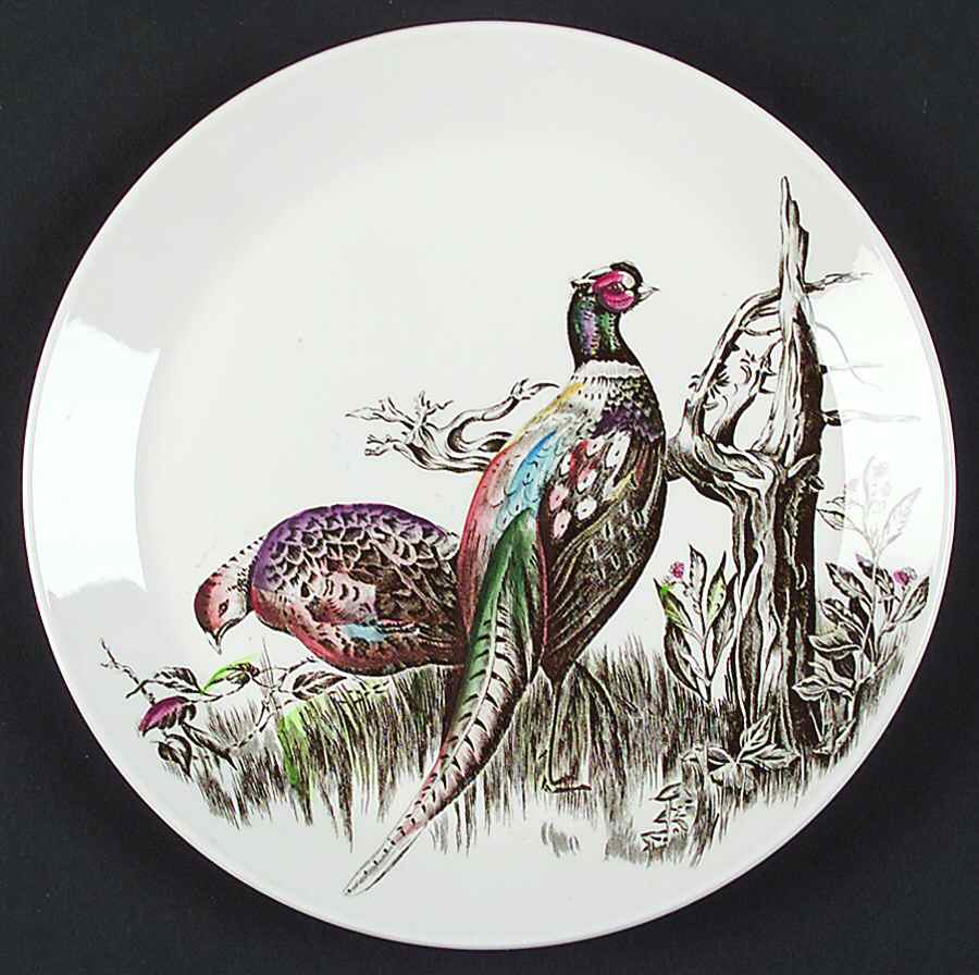 Game Birds White Salad Plate by Johnson Brothers-1