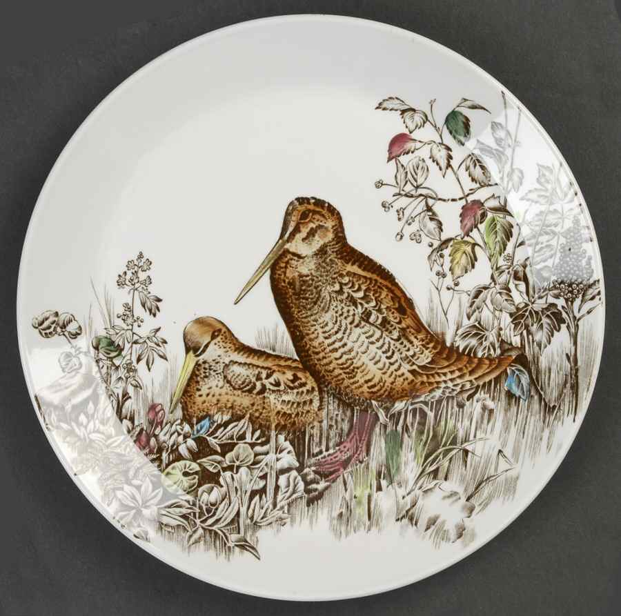 Game Birds White Salad Plate by Johnson Brothers-1