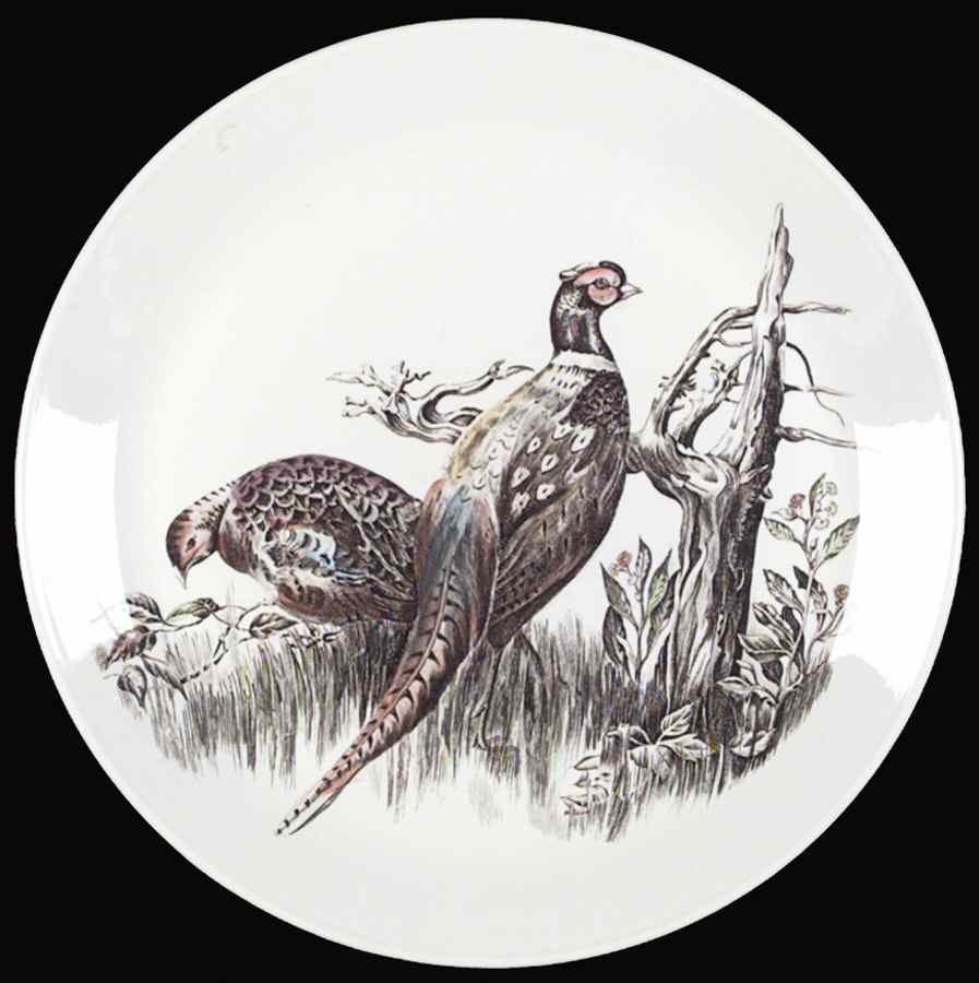 Game Birds White Dinner Plate by Johnson Brothers-1