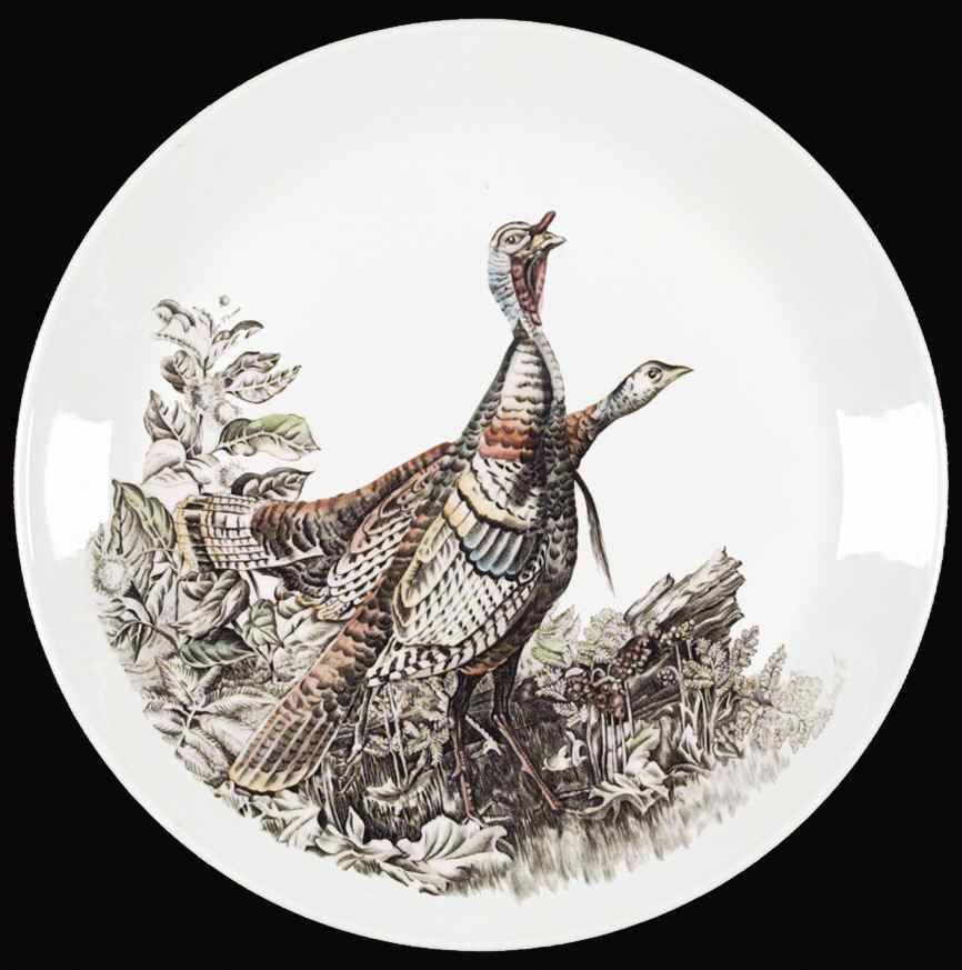 Game Birds White Dinner Plate by Johnson Brothers-1