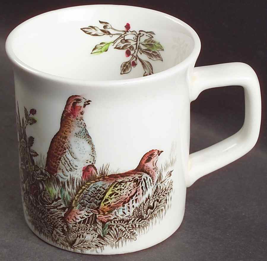 Game Birds White Flared Mug by Johnson Brothers-1