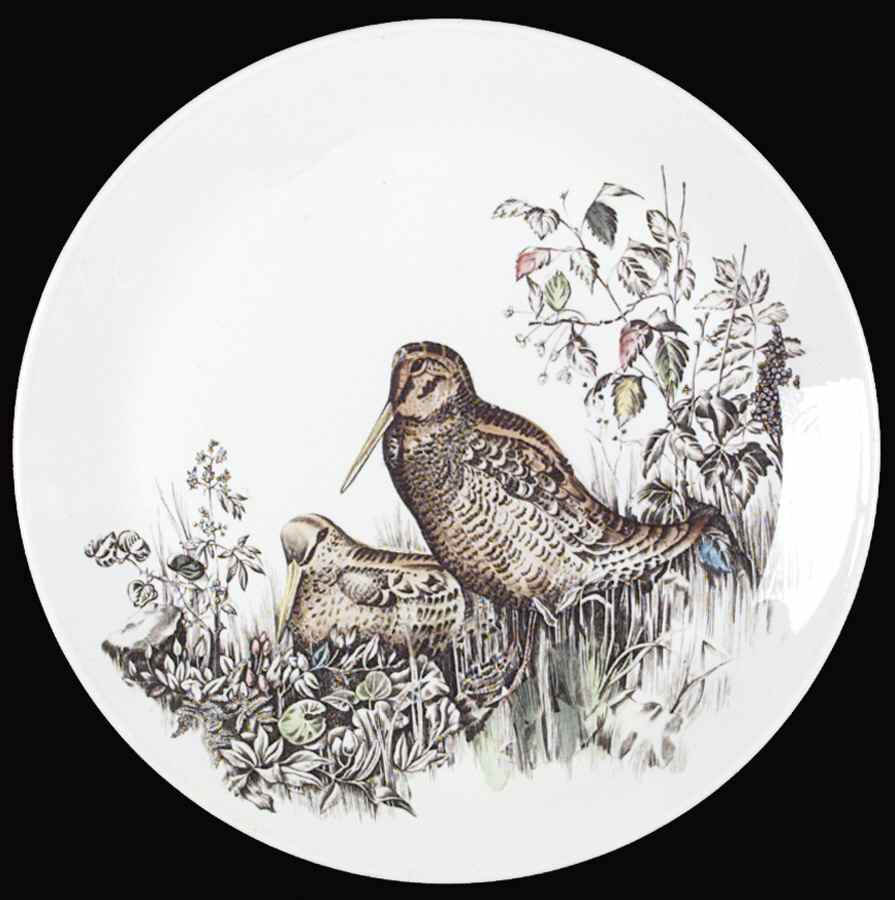 Game Birds White Dinner Plate by Johnson Brothers-1