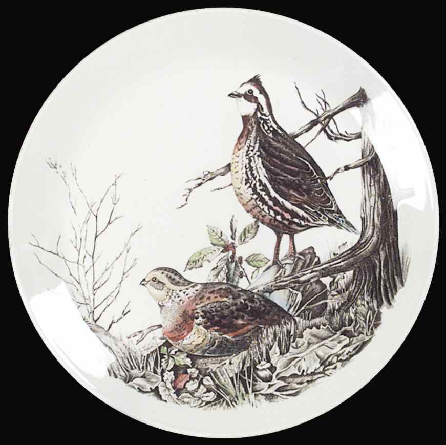 Game Birds White Dinner Plate by Johnson Brothers-1