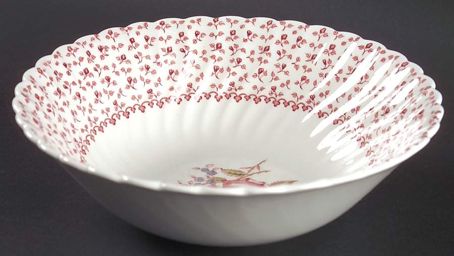 Rose Bouquet Pink 8" Round Vegetable Bowl by Johnson Brothers-1