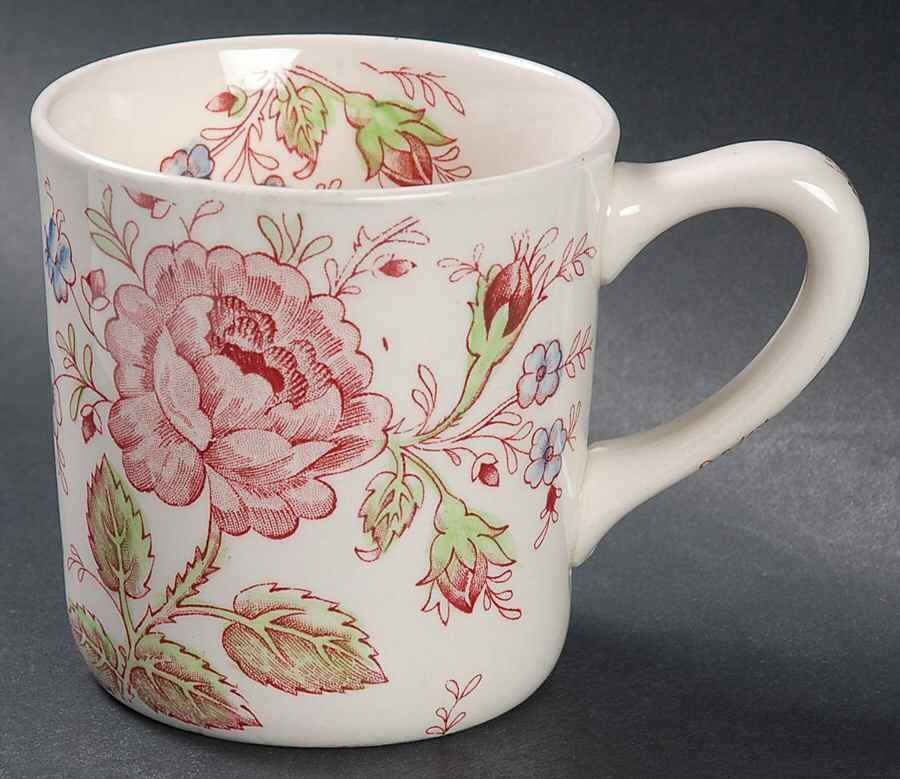 Rose Chintz Pink ("Made in England" Mark) Mug by Johnson Brothers-1