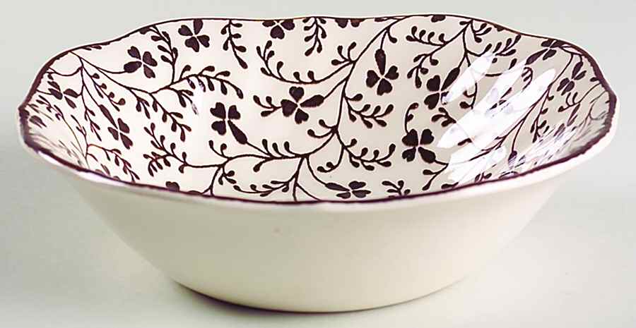 Susanna Brown Square Cereal Bowl by Johnson Brothers-1