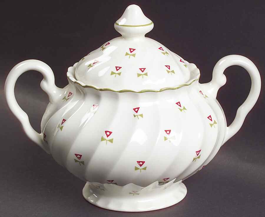 Thistle Sugar Bowl & Lid by Johnson Brothers-1