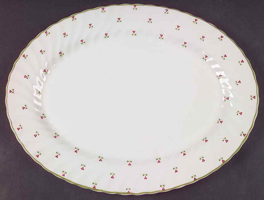 Thistle 13" Oval Serving Platter by Johnson Brothers-1