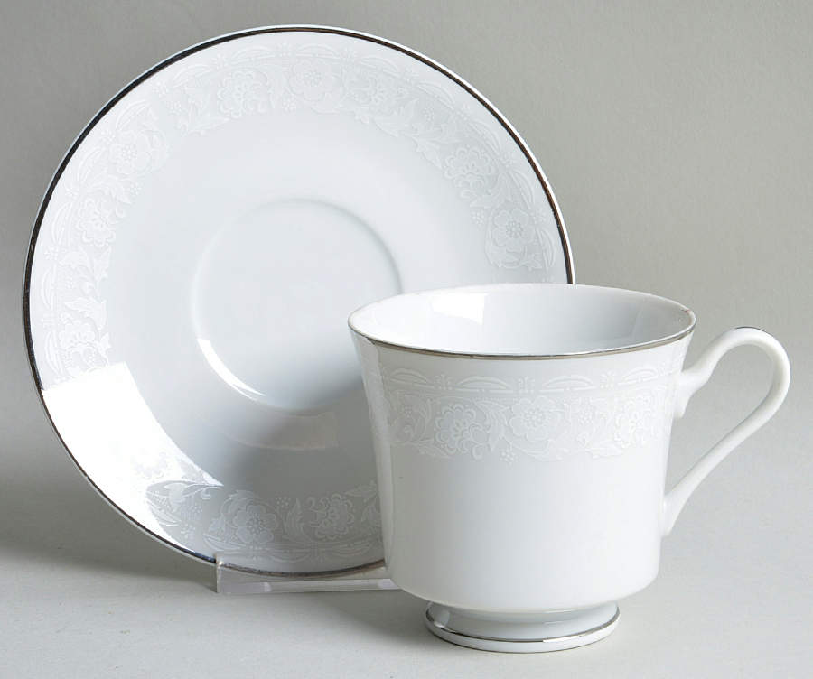 Victoria Footed Cup & Saucer Set by Jepcor-1