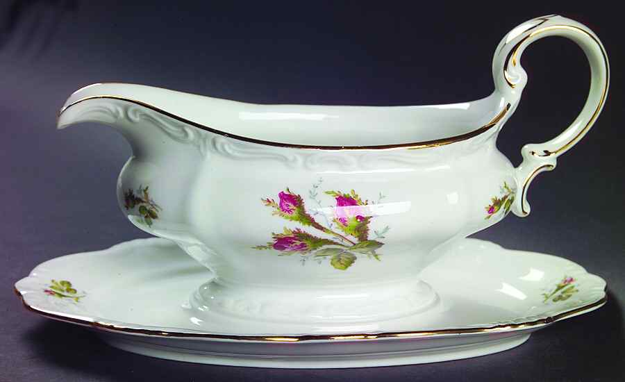 Antoinette Gravy Boat with Attached Underplate by Johann Haviland-1